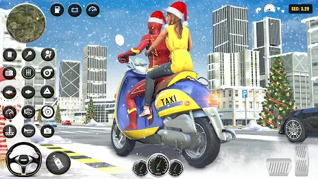 Superhero Bike Taxi: Bike Game 스크린샷 1