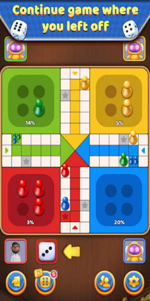 Ludo Offline: Dice Board Game屏幕截圖3