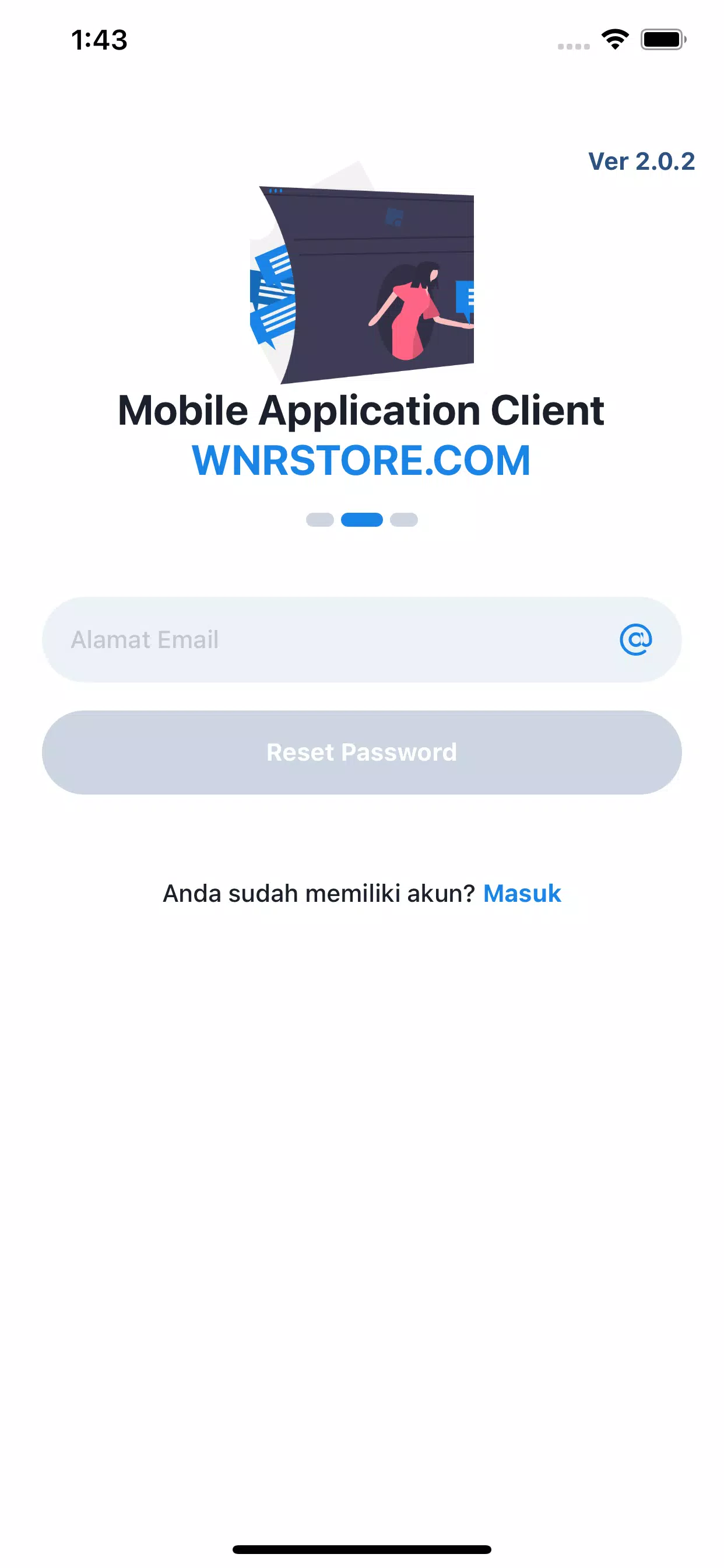 Screenshot WNRStore Mobile - Jasa SMS OTP 1