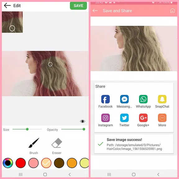 Hair Color Changer - Hair Dye Screenshot 1