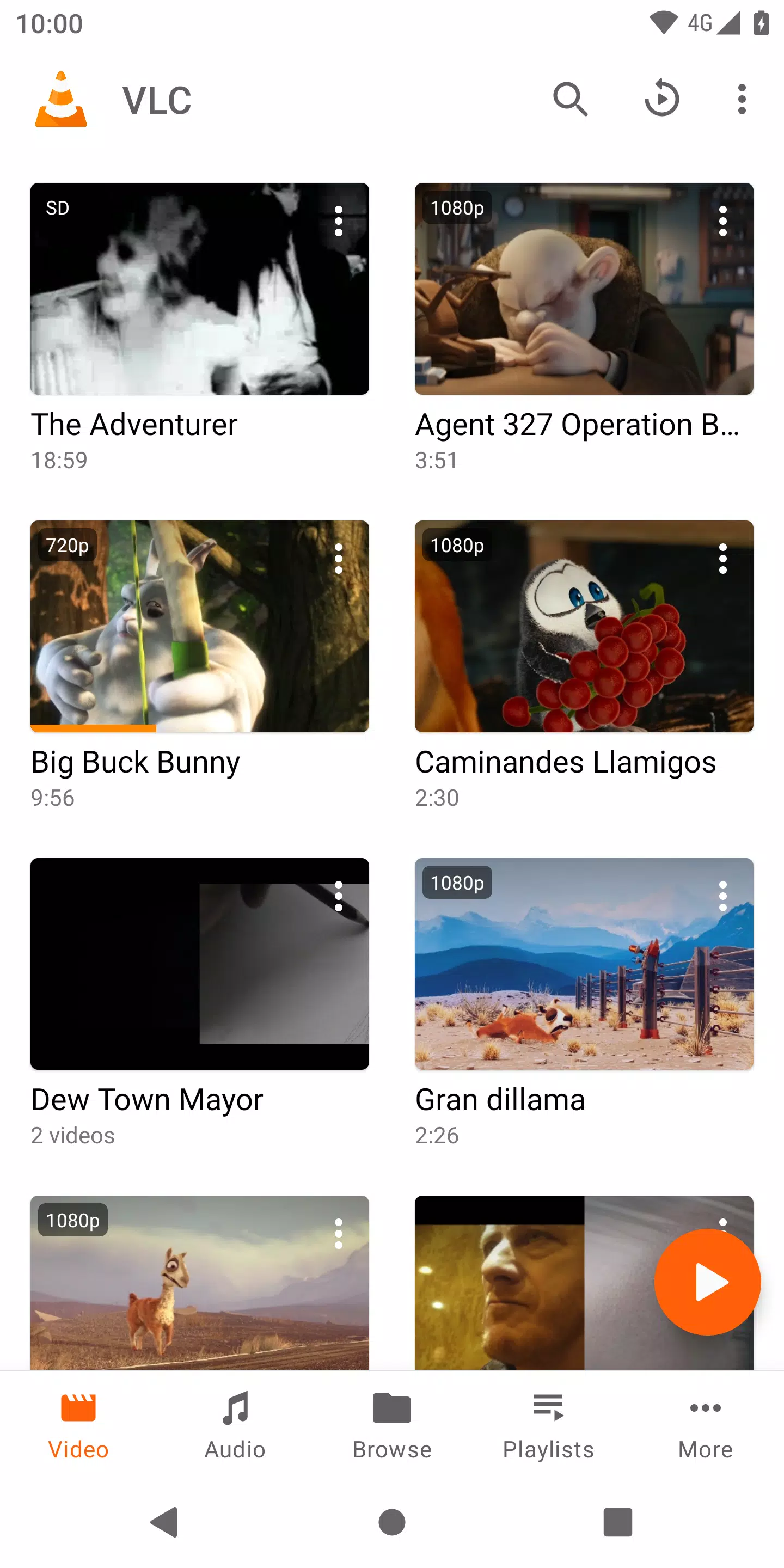 VLC for Android captura de pantalla 0
