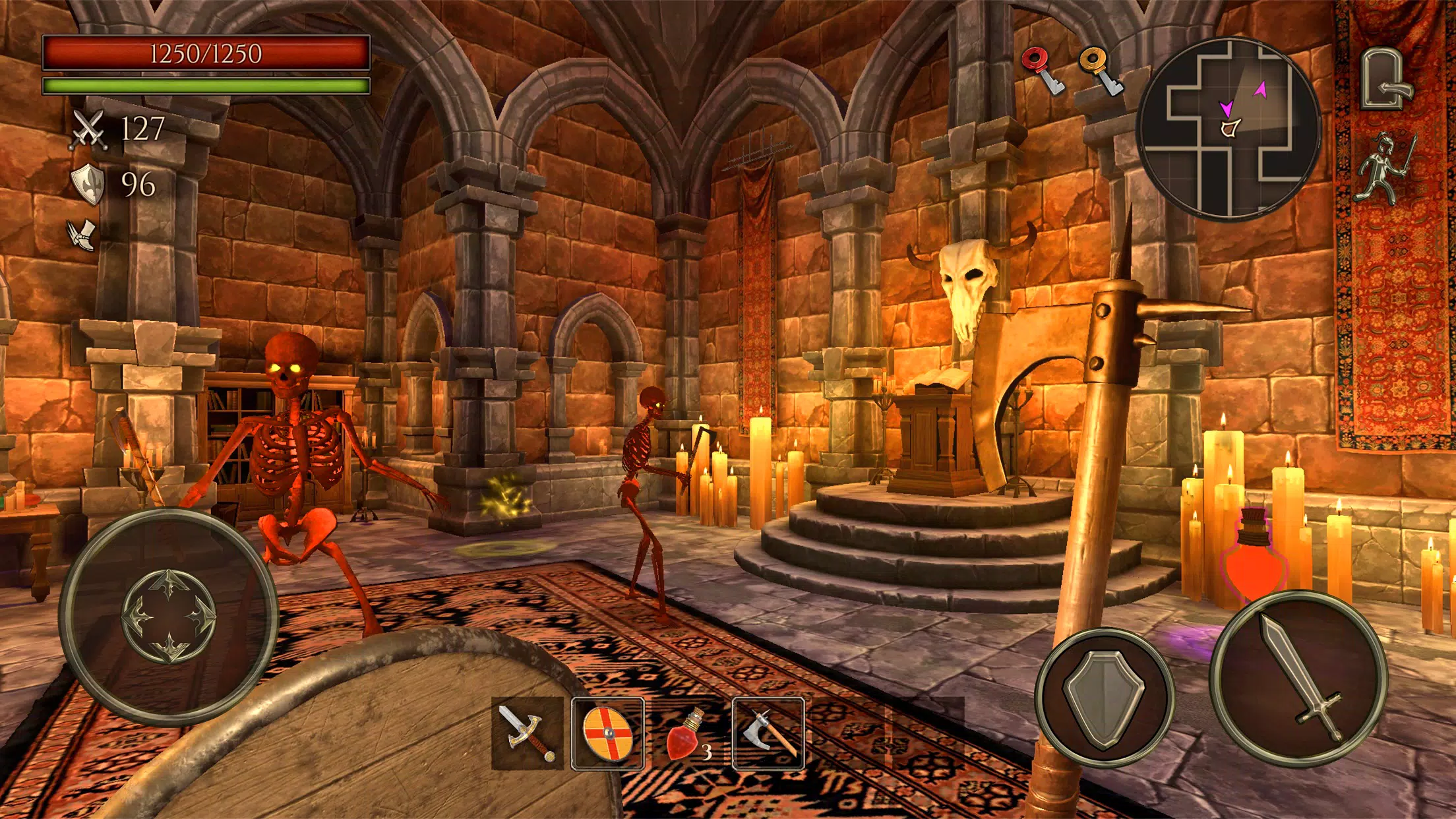 Ghoul Castle 3D - Action RPG capture d’écran 2