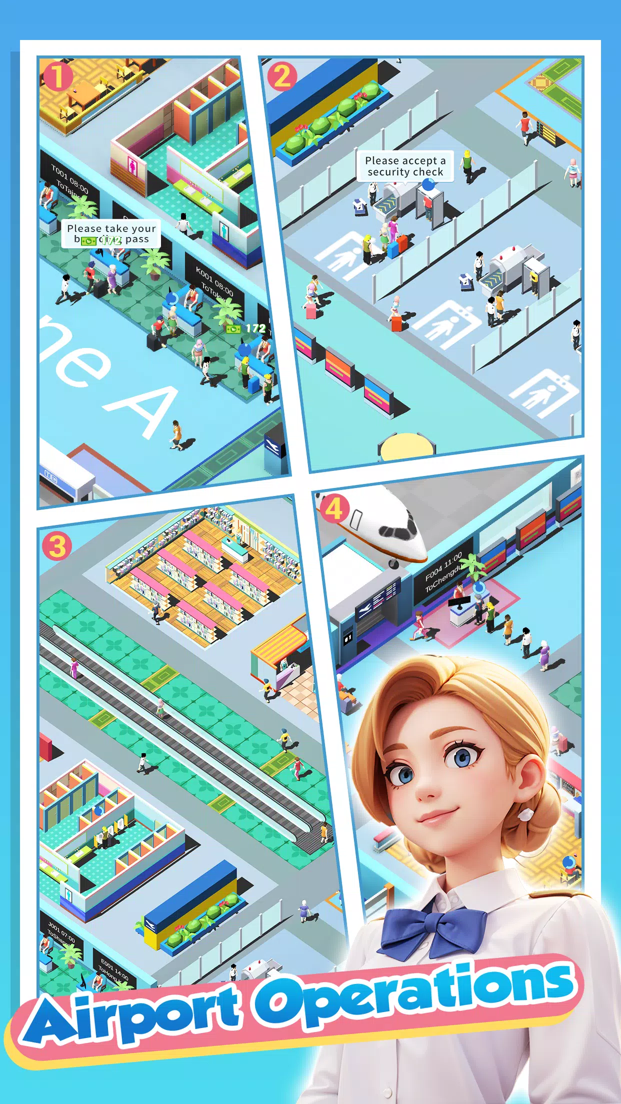 Happy Airport：Simulator屏幕截圖3
