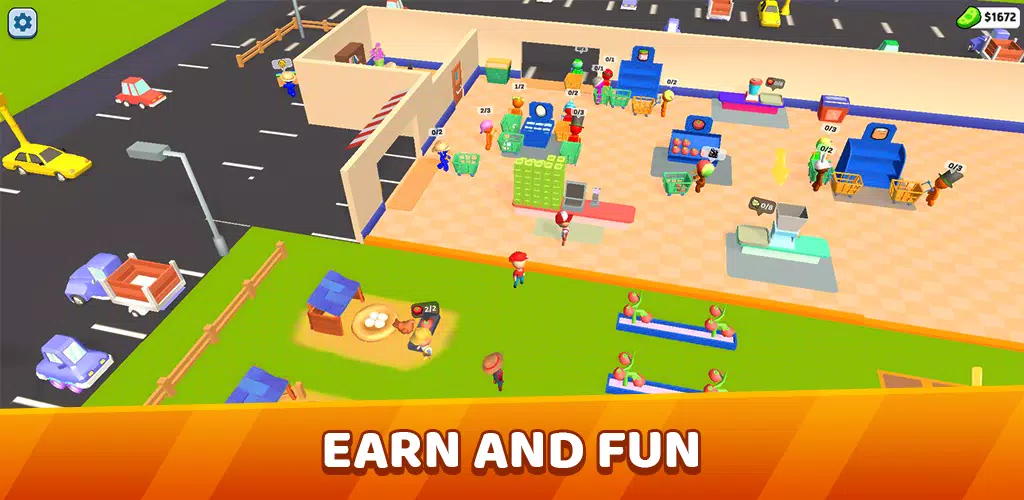 Mart Tycoon Supermarket game экрана 0