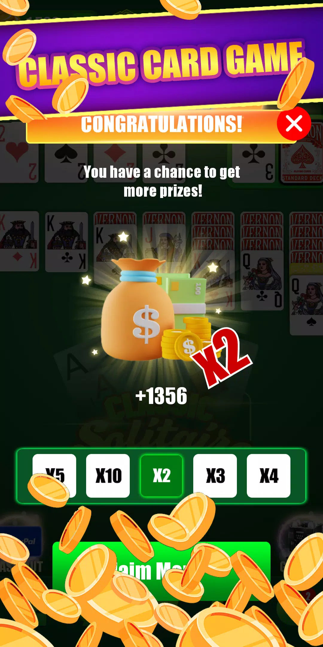 ภาพหน้าจอ Funny Solitaire-Card Game 1