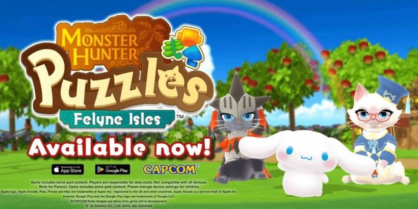 “ Cinnamoroll加入Monster Hunter Puzles：Sanrio合作中的Felyne Isles”