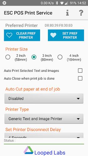 ESCPOS Bluetooth Print Service экрана 0