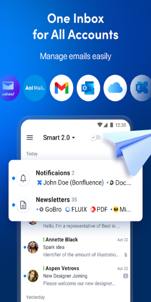 Spark Mail – Email Inteligente Captura de tela 0