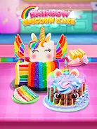 Rainbow Unicorn Cake capture d’écran 3