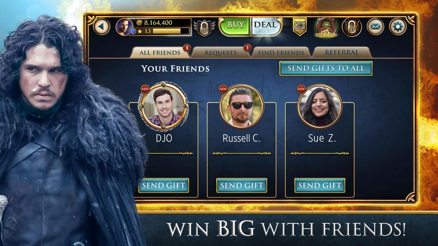 Game of Thrones Slots Casino экрана 3
