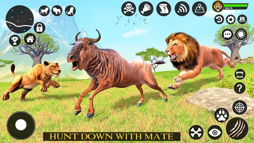 Ultimate Lion Simulator Game captura de pantalla 3