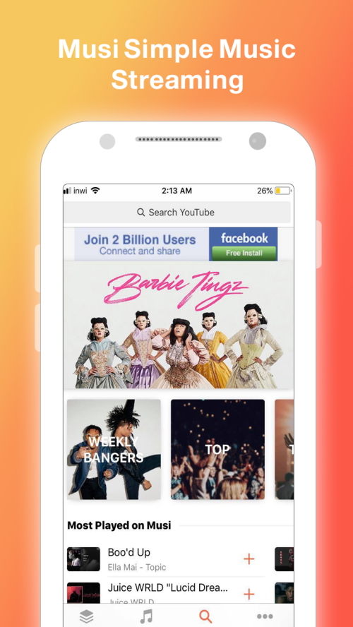 Musi : Simple Music Streaming Advice 2019 captura de pantalla 1