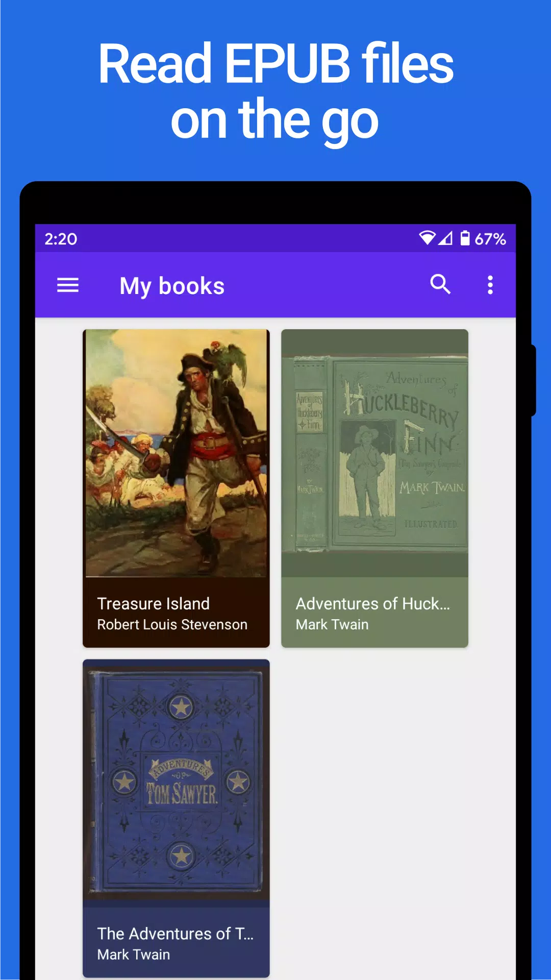 Lithium: EPUB-Lese-App Screenshot 0