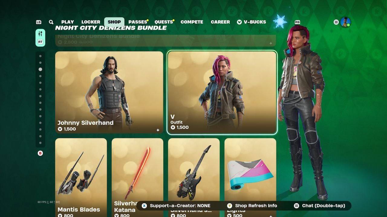 Cyberpunk 2077 Fortnite Skin Absence Explained