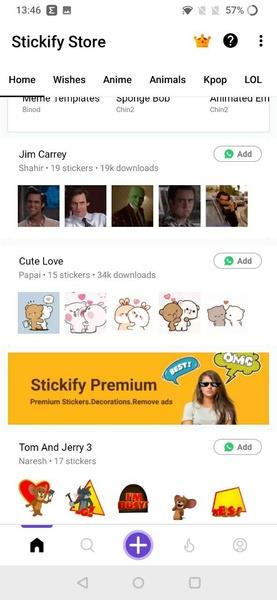 ภาพหน้าจอ Stickify 2