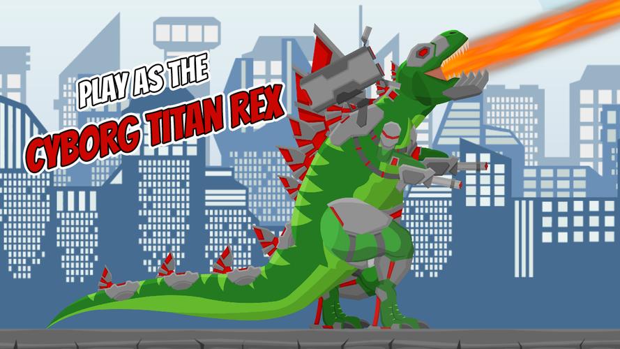 Cyborg Titan Rex: City Rampage Screenshot 0