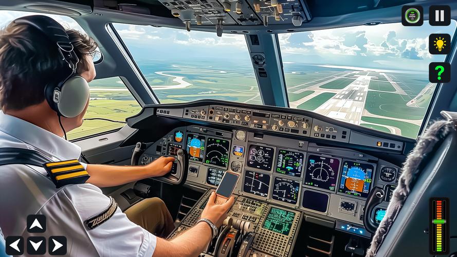 Airplane Simulator 3D Offline ekran görüntüsü 2