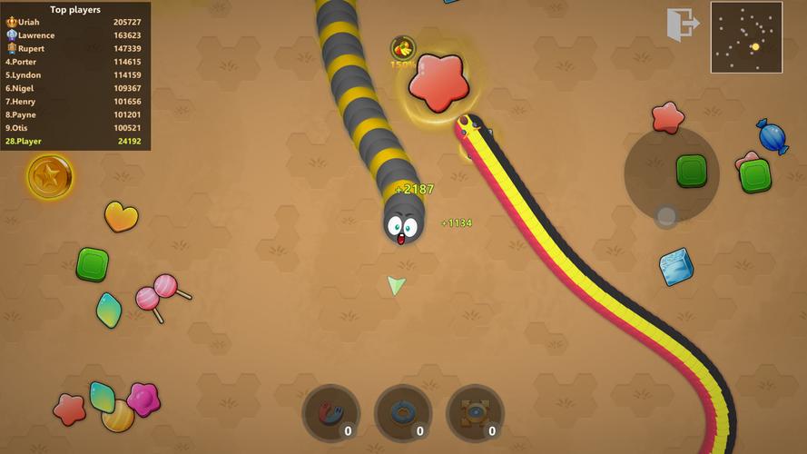 Slinky Snake: Worm.io Game captura de pantalla 3