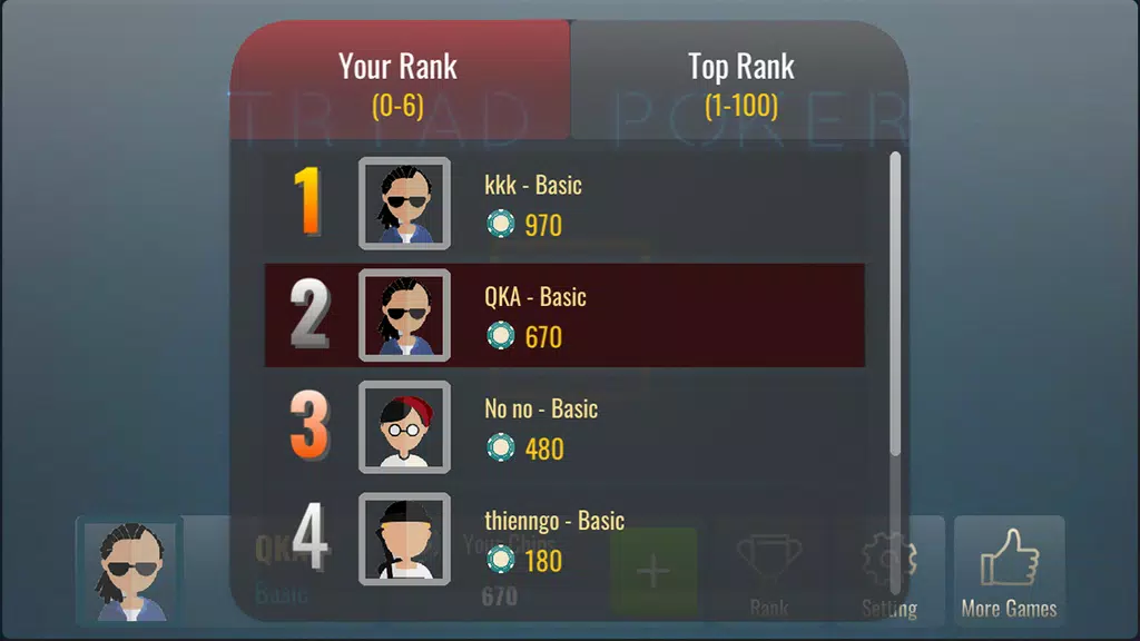 Lieng Offline - Triad Poker 3 экрана 1