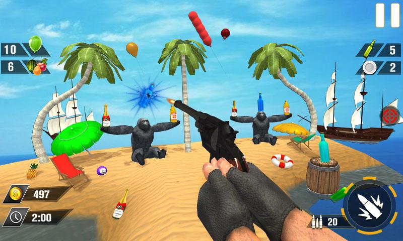 Bottle Gun Shooter Game Mod screenshot 0