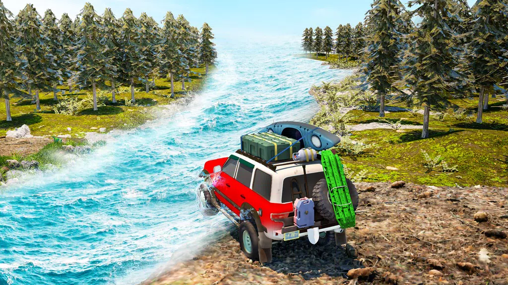 jeep games 4x4 off road car 3d Captura de pantalla 2