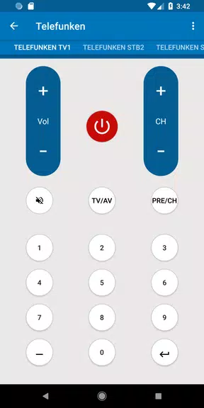 ภาพหน้าจอ Telefunken TV Remote 3