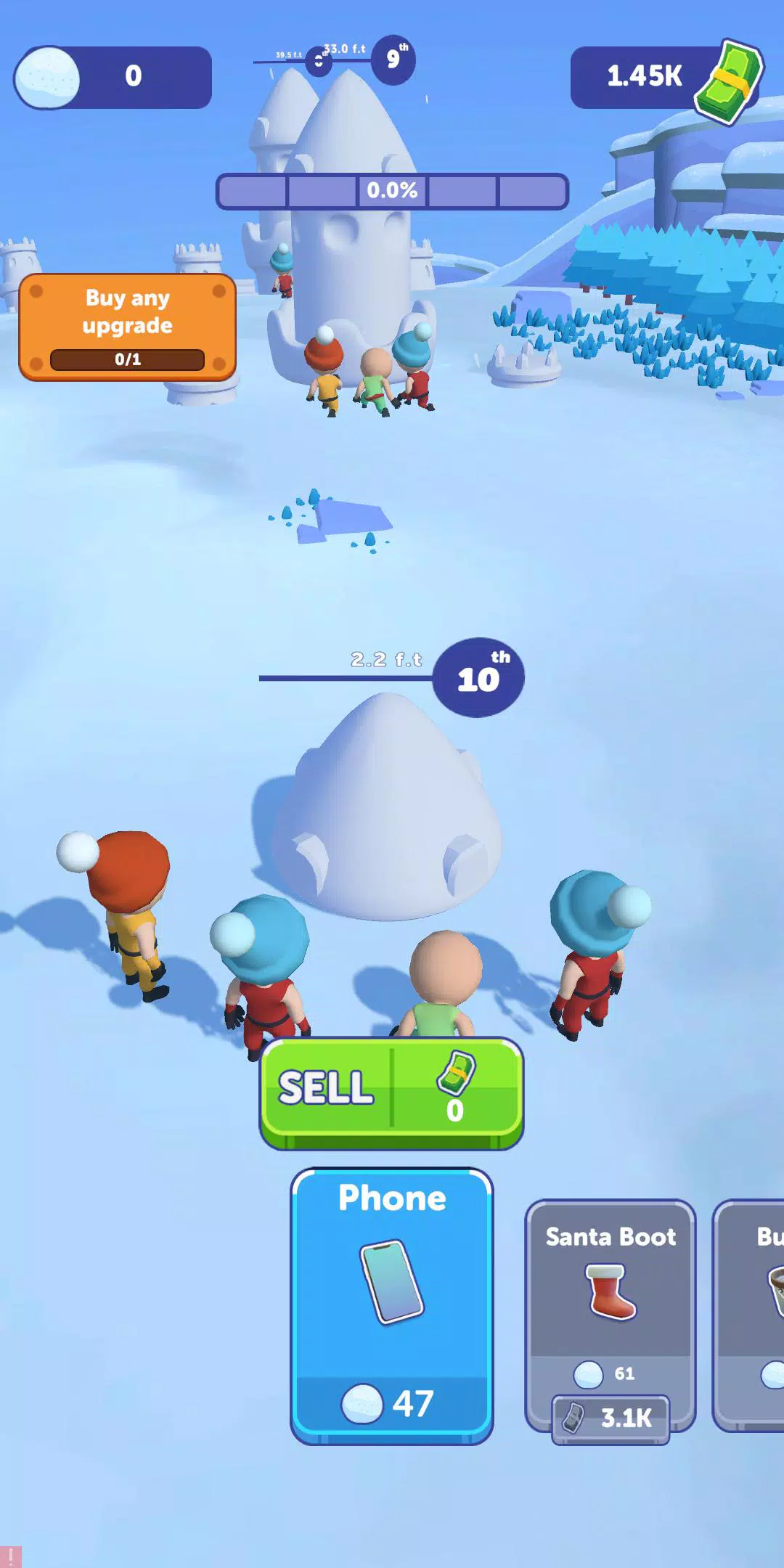 Snow Castle: Idle Clicker ကိုဖန်သားပြင်0