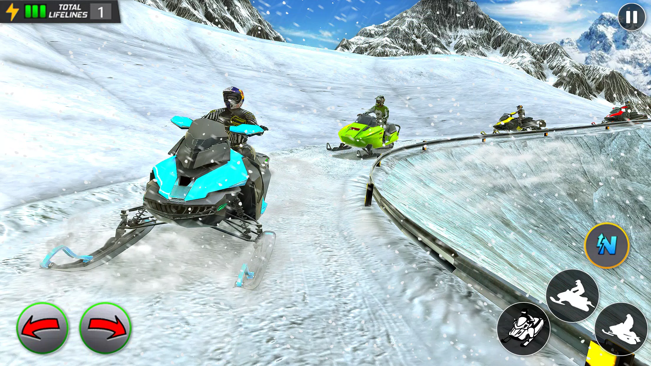 Crazy Skills Snowcross Games captura de pantalla 2