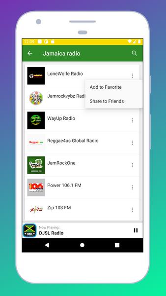 Radio Jamaica экрана 3