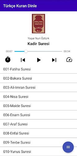 Türkçe Kuran Dinle-İnternetsiz Screenshot 2