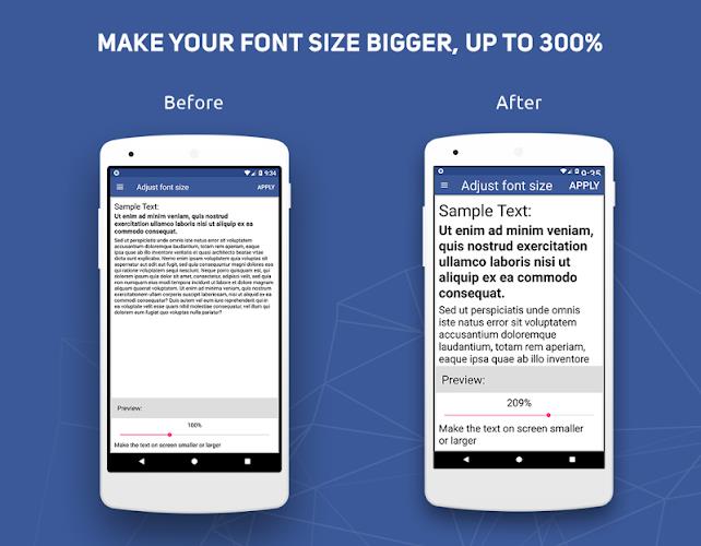 Big Font - Change Font Size & Text Size スクリーンショット 0