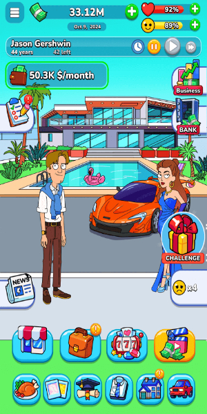 Mr.Billion: Idle Rich Tycoon Скриншот 1