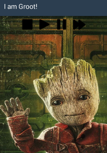 Screenshot I am Groot Button 2