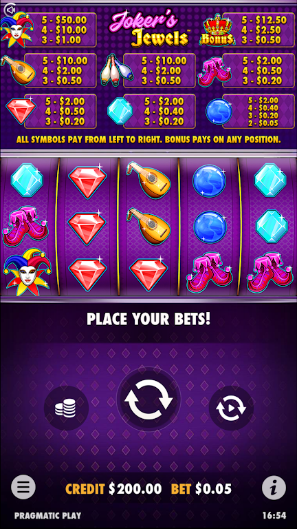 Screenshot Joker’s Jewels Slot Casino Win 2