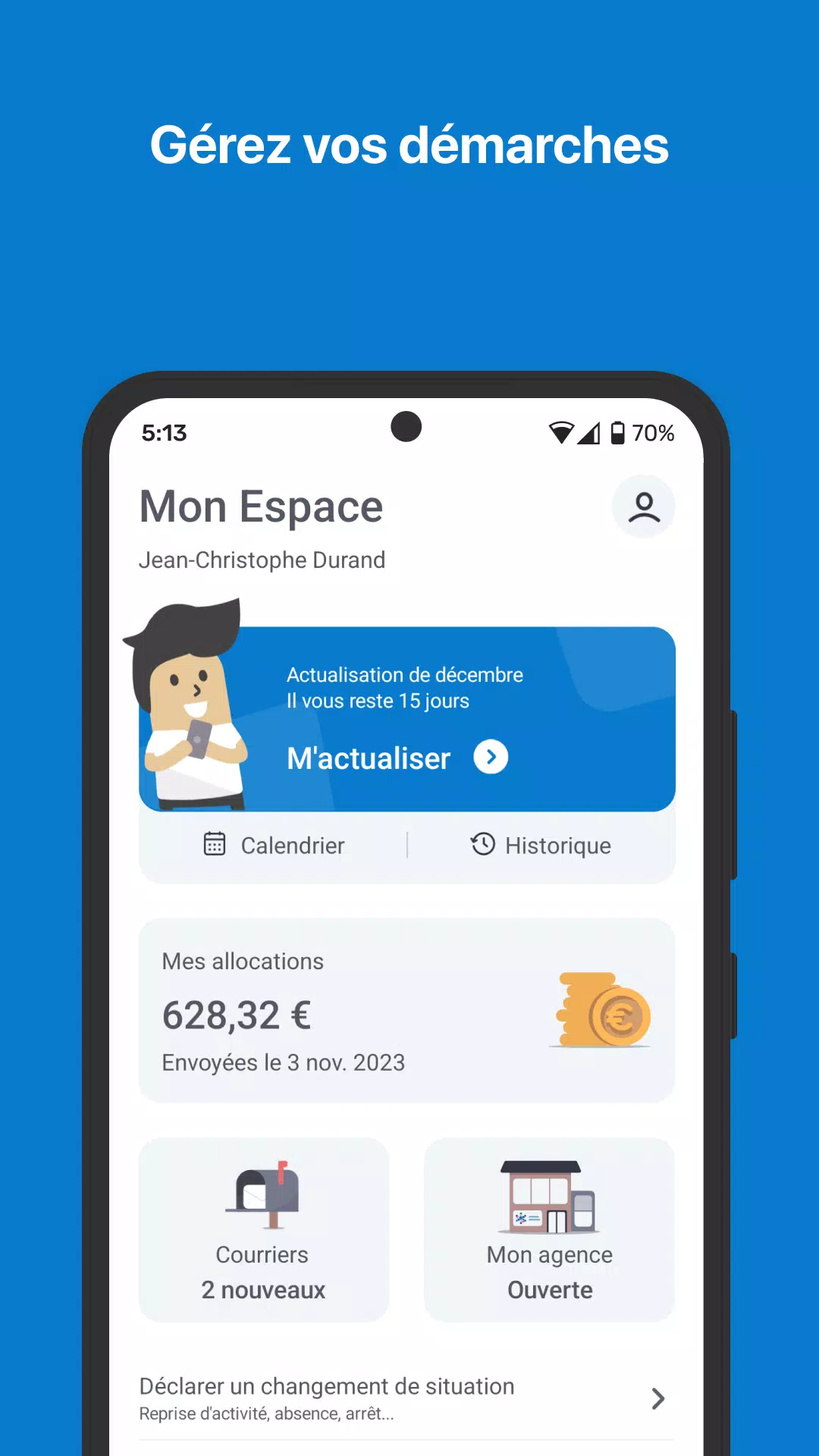 Mon Espace - France Travailスクリーンショット0