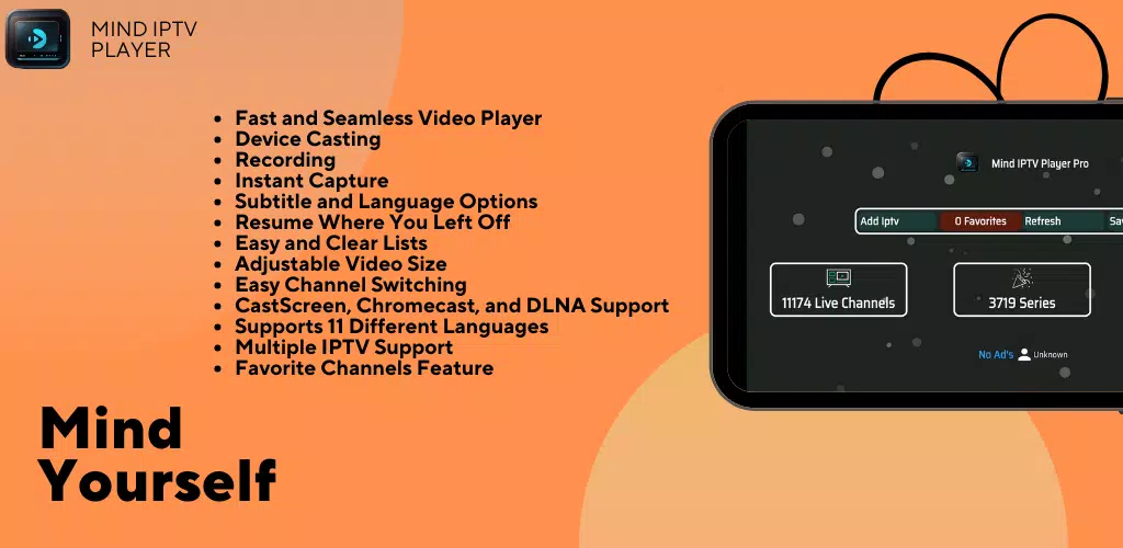 Mind IPTV Player 스크린샷 1