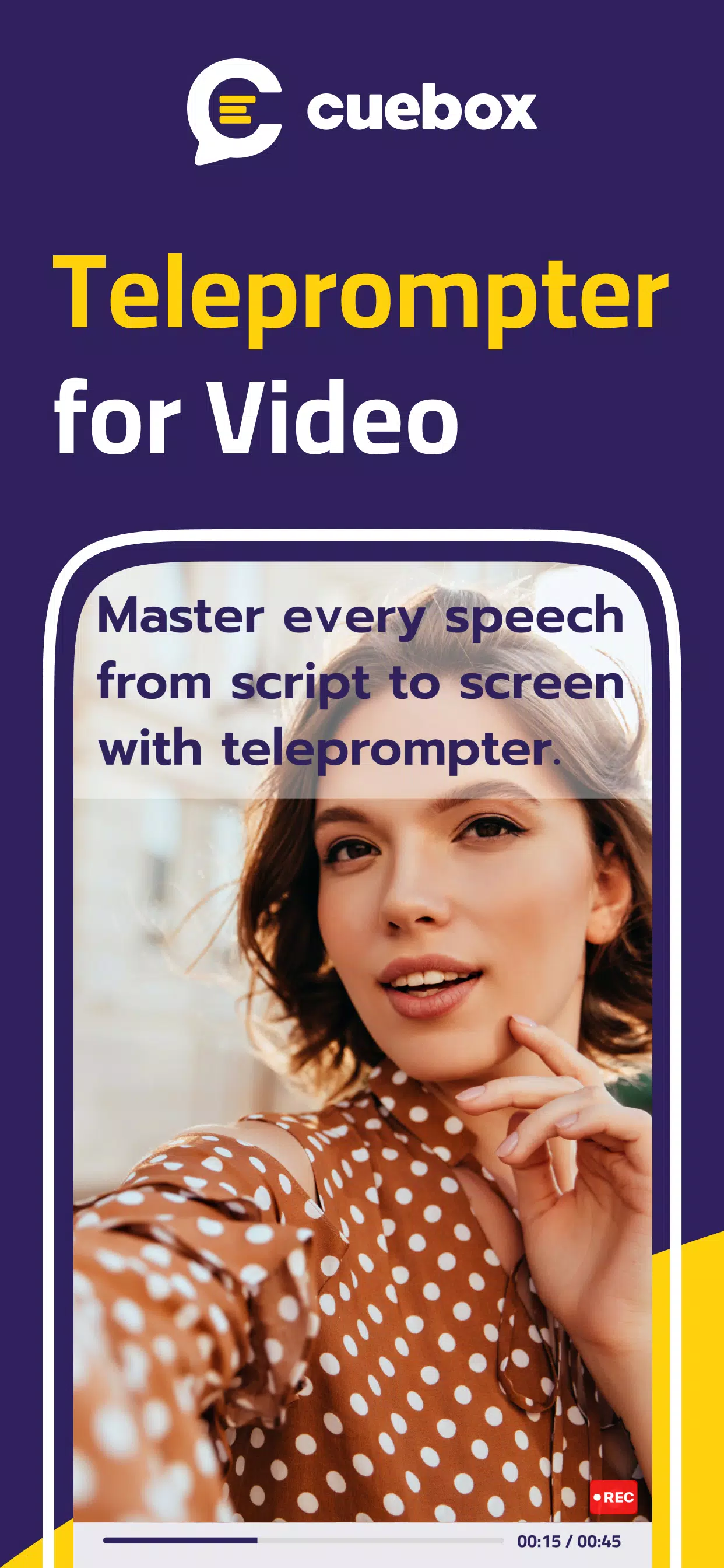 Teleprompter for Video: CUEBOX Captura de tela 0