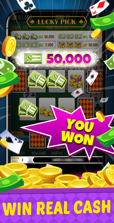 Big Run Solitaire - Win Cash Ảnh chụp màn hình 1