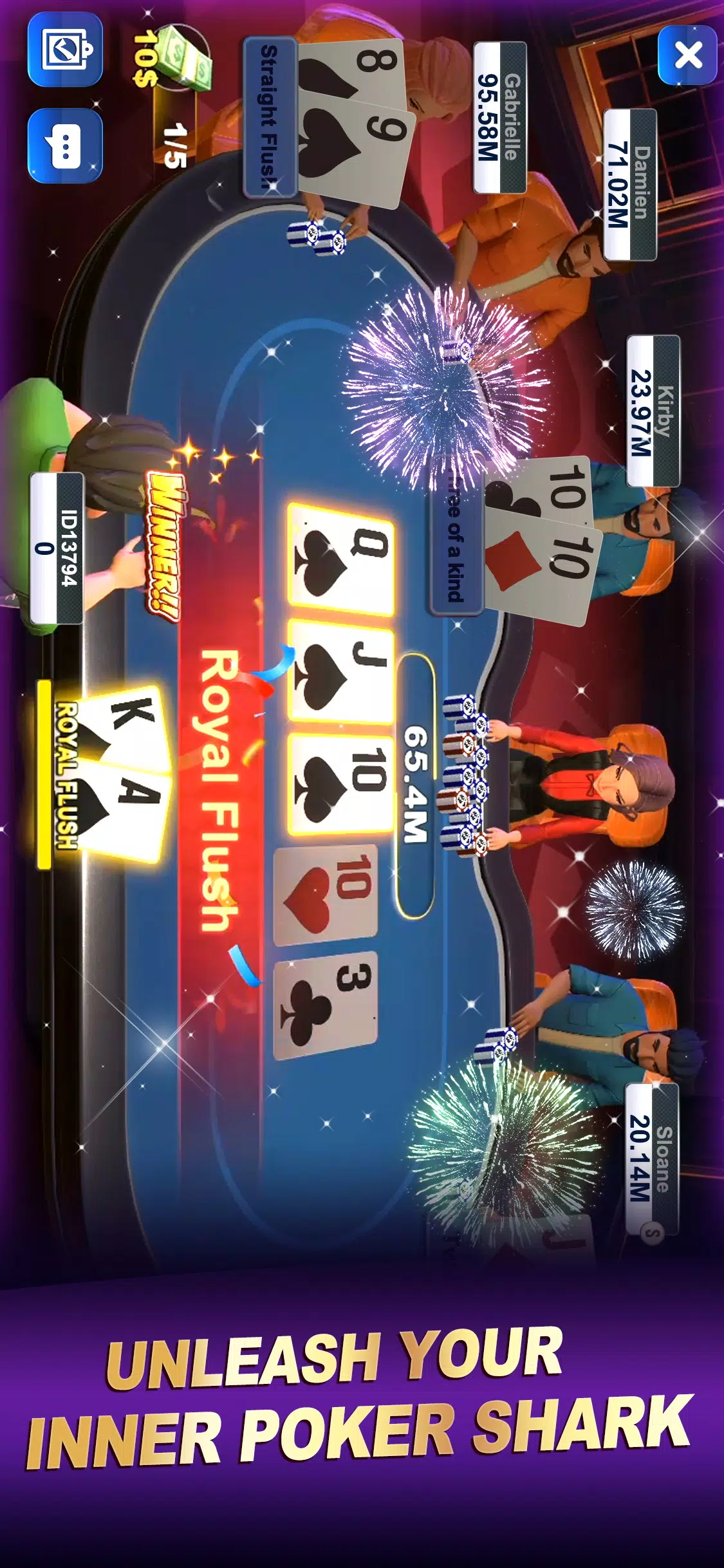 Poker World-Hold'em Frenzy Ảnh chụp màn hình 1