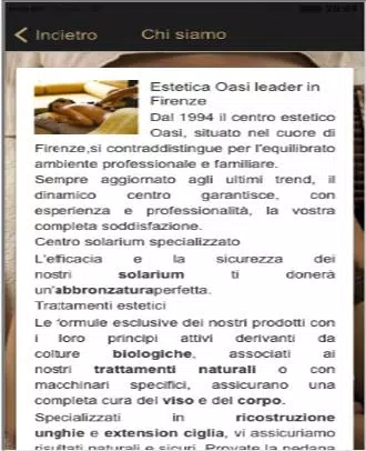 Oasi Estetica Firenze capture d’écran 3