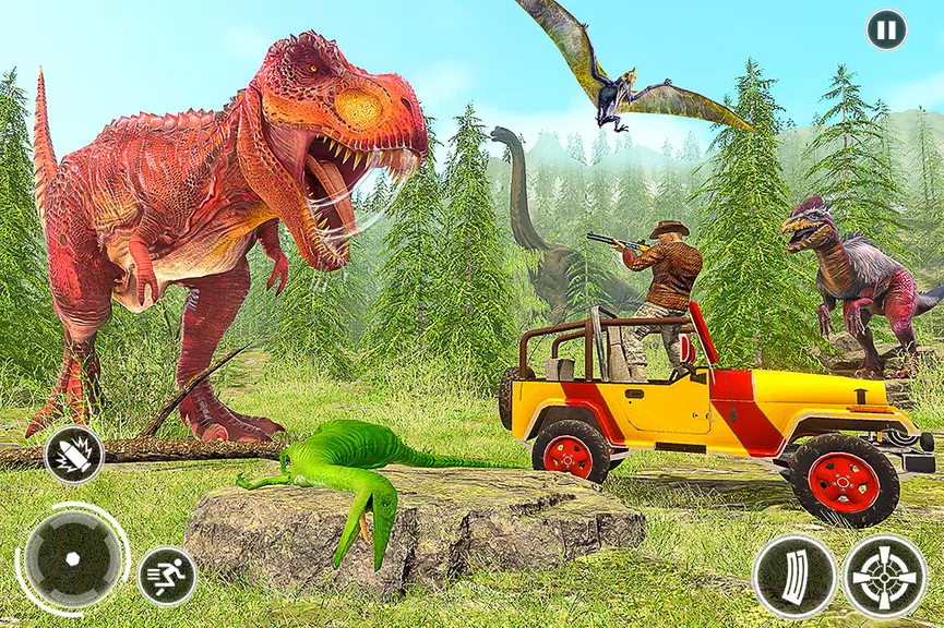 Super Dino Hunting Zoo Games ကိုဖန်သားပြင်3