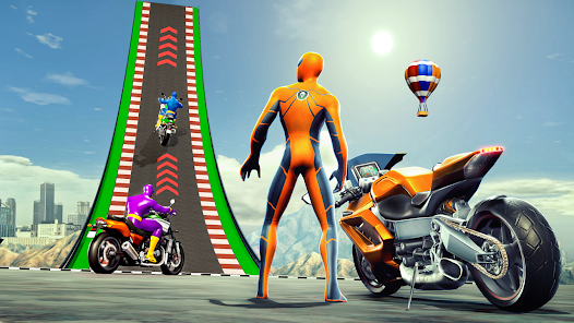 Super Hero Bike: Racing Game屏幕截圖2