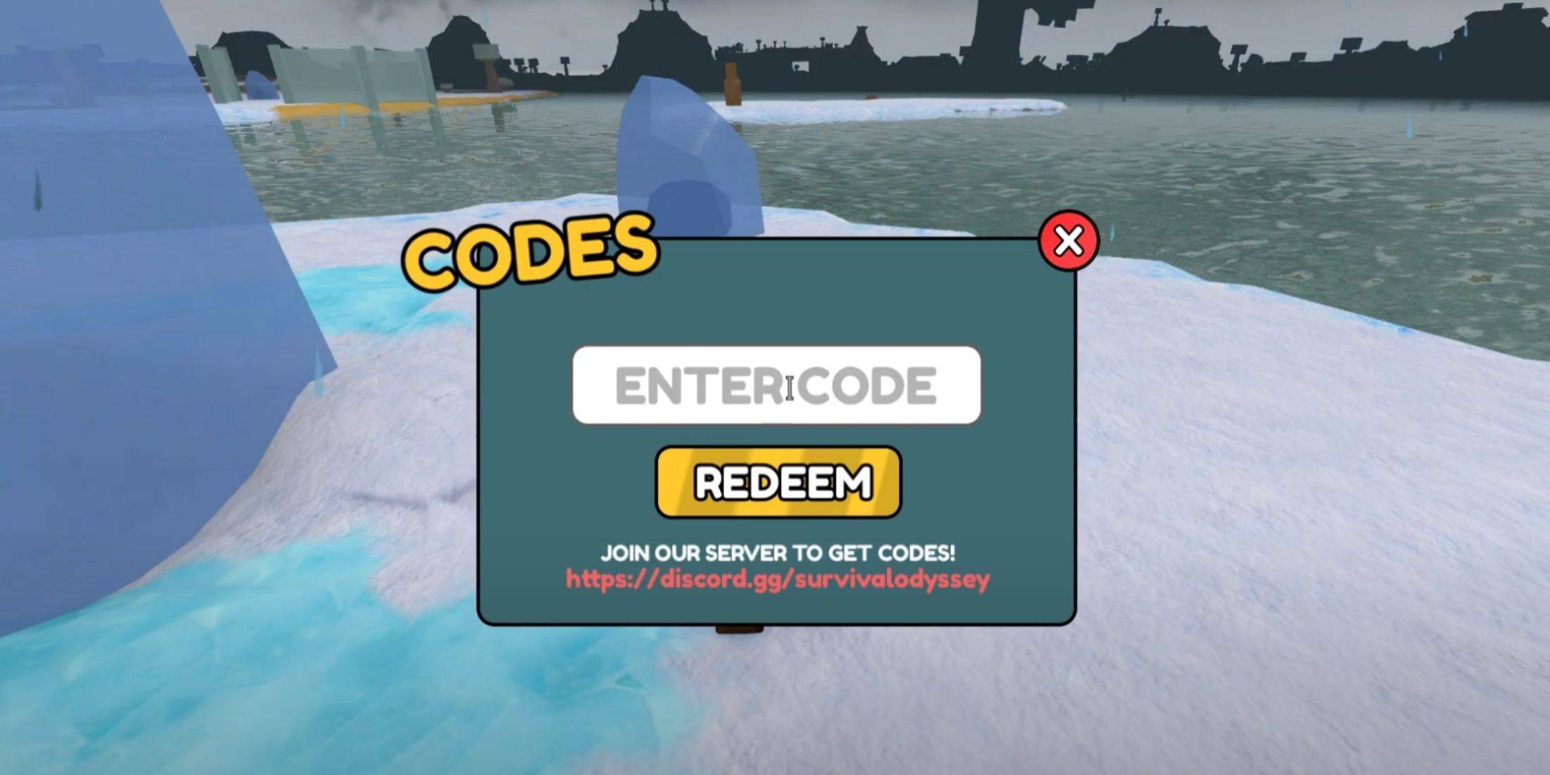 Image: Code Redemption Interface