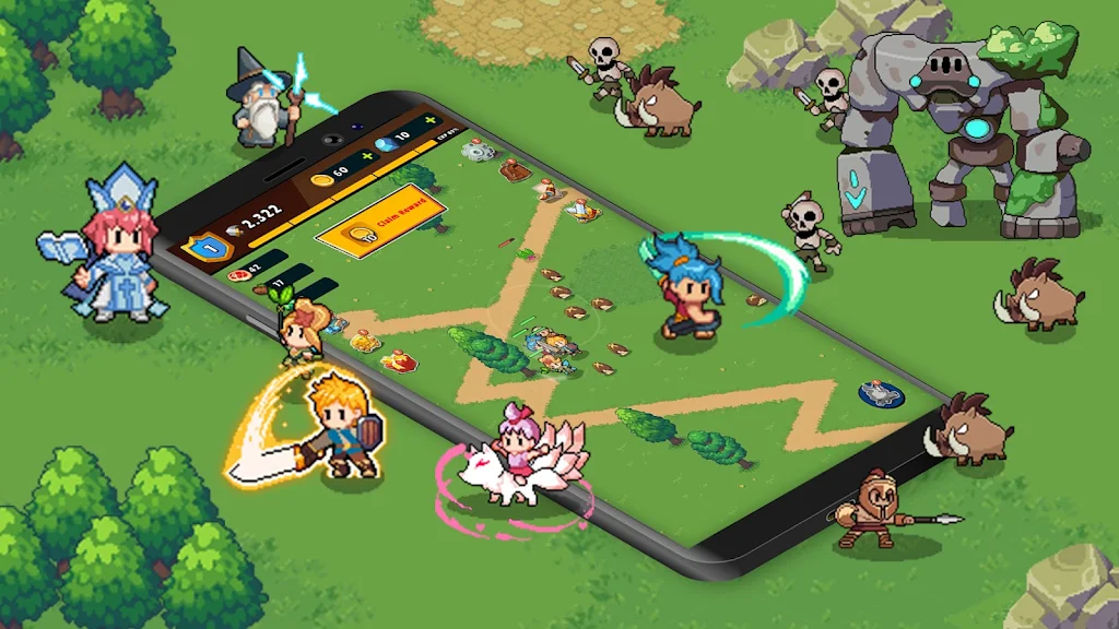 Guardian War: Pixel Rumble RPG 스크린샷 3