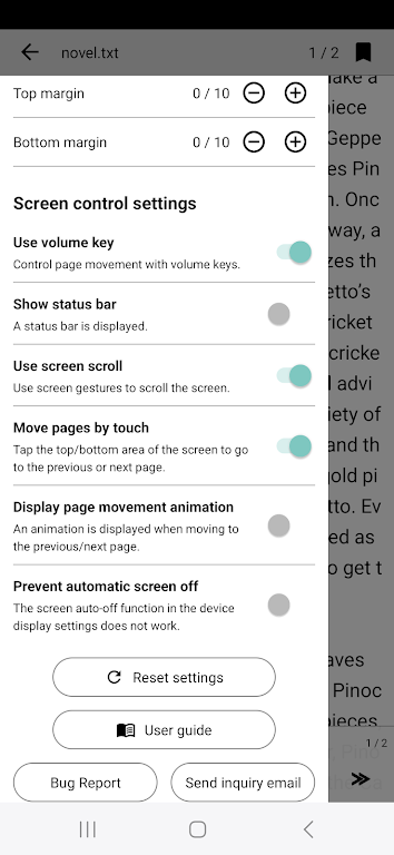 Readbook - Text Viewer 스크린샷 2