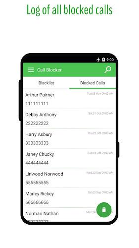 Phone Call Blocker - Blacklist ekran görüntüsü 3