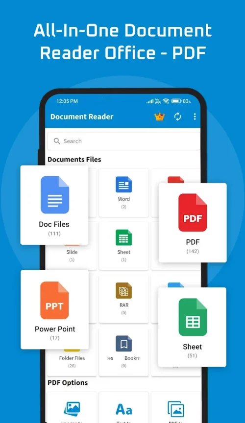 Lecteur de documents: PDF, DOC capture d’écran 0