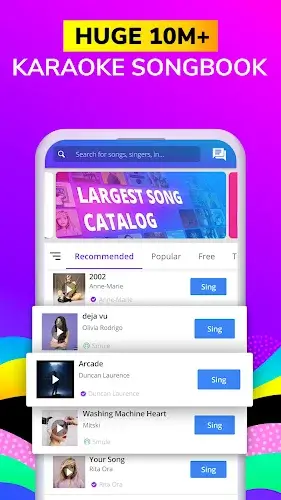 Smule: Sing Karaoke-Lieder Screenshot 2