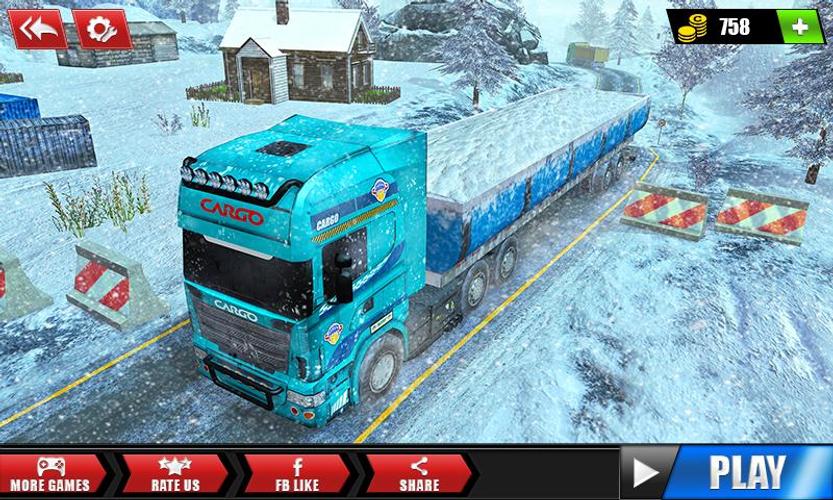 Offroad Snow Trailer Truck Dri 스크린샷 0