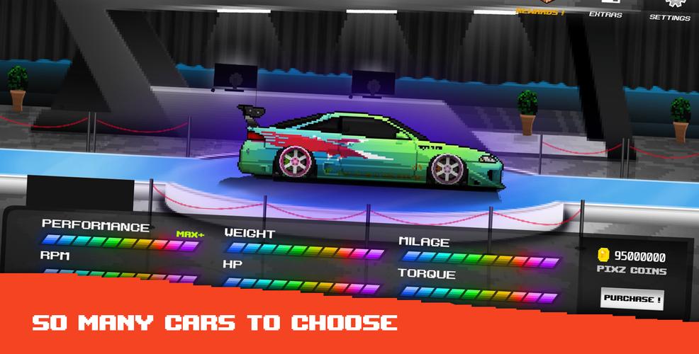 Pixel Car: Reckless Racer屏幕截圖2